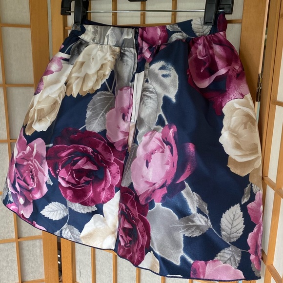 Speechless Floral Mini Lined Flared Skirt SZ 5 Junior - Picture 11 of 14